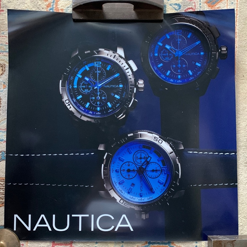 Nautica watch Poster: laminated photo